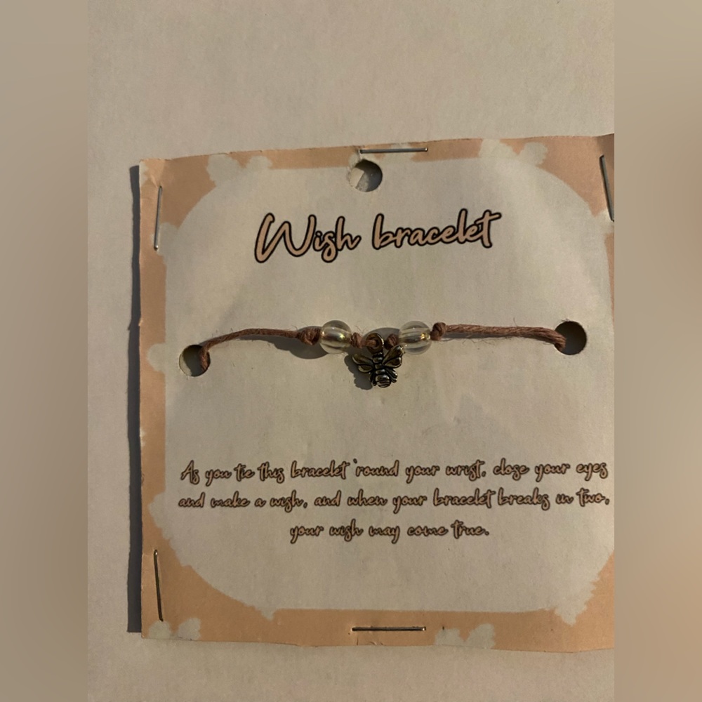 Angel charm wish bracelet HANDMADE